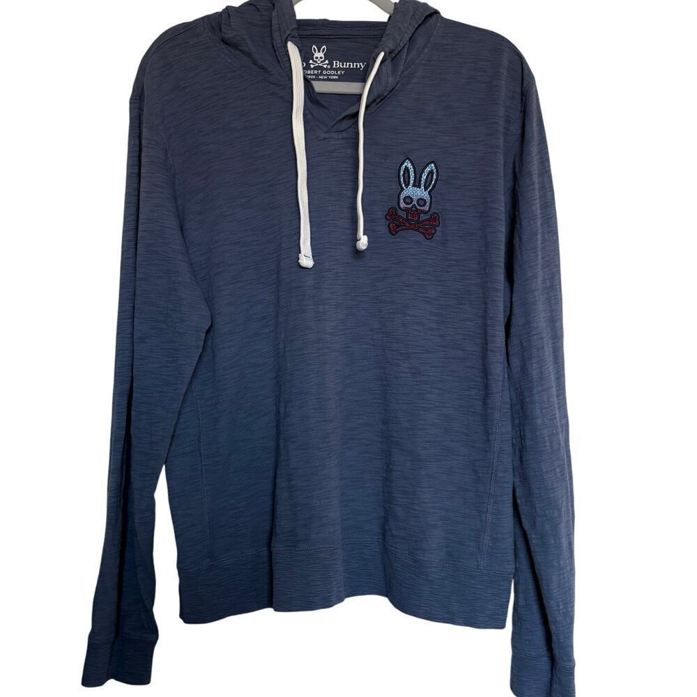 Psycho Bunny Blue Lightweight Hoodie Size 5 | 
Coastal Streetwear Normcore FLAW
